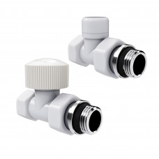 Набор термостатический прямой Royal Thermo Design 1/2"М30х1,5 Белый
